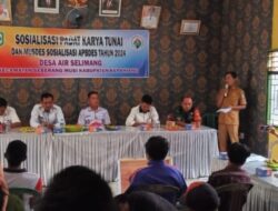 Terkait APBDes di Desa Air Selimang Kepahiang Tahun 2024, Maka Diadakan Sosialisasi Padat Karya Tunai dan Musdes