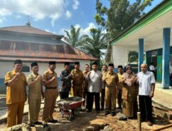 Peletakan Batu Pertama Pembangunan Masjid Al-Rahmah SMPN 5 yang Dilakukan oleh Pj Sakda Bengkulu