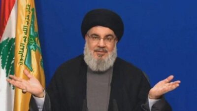 Sekretaris Jenderal Hizbullah Hassan Nasrallah Artikel ini telah tayang di Tribunnews.com dengan judul Negara Kecil Ini Ikut Terseret-seret Perang Hizbullah-Israel, 'Tak Ada Lagi Tempat yang Aman', https://www.tribunnews.com/internasional/2024/06/20/negara-kecil-ini-ikut-terseret-seret-perang-hizbullah-israel-tak-ada-lagi-tempat-yang-aman. Penulis: Hendra Gunawan
