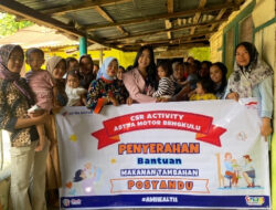 Astra Motor Bengkulu Gelar Kegiatan CSR Bagikan  Makanan Tambahan Untuk Balita Posyandu Kota Bengkulu