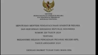 Syarat pendaftaran CPNS 2024 berdasarkan Kepmen Nomor 320 tahun 2024