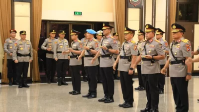 Upacara sertijab dan kenaikan pangkat pati Polri