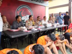 Polresta Bengkulu Tangkap 5 Pengedar Narkotika Seberat 6,8 Kg Ganja dari Sumatera Barat