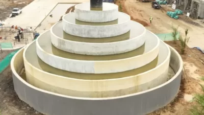 Air Minum Mulai Mengalir di IKN Nusantara Dari Instalasi Pengolahan Air Minum Sepaku ke Reservoir Induk