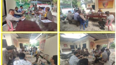 Kapolsek bengkulu lakukan kegiatan anev analisa dan evaluasi pelaksanaan tugas unit reskrim