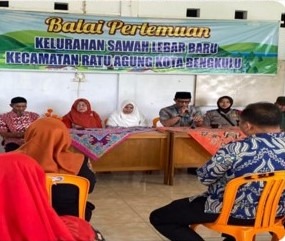 Bhabinkamtibmas Kelurahan Sawah Lebar Polsek Ratu Agung Polresta Bengkulu Polda Bengkulu silaturahmi bersama warga binaan