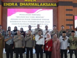 Penelitian Tindak Kekerasan oleh Puslitbang Polri di Polresta Bengkulu