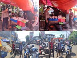 Cegah Kamtibmas Sat Samapta Polresta Bengkulu Sambangi Pasar Minggu