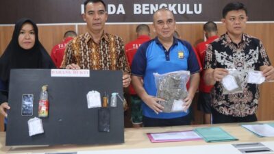 Direktorat Reserse Narkoba Polda Bengkulu Tangkap Pemuda Penyalahguna Narkotika