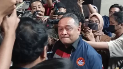 Kepala Badan Perlindungan Pekerja Migran Indonesia (BP2MI) Benny Rhamdani di Gedung Bareskrim Mabes Polri
