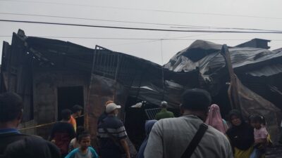 Lokasi Kebakaran Gudang dan Tempat Tinggal di Jatikramat, Jatiasih, Bekasi