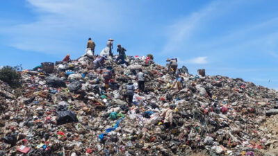 Kondisi TPA sampah Air Sebakul Kota Bengkulu.