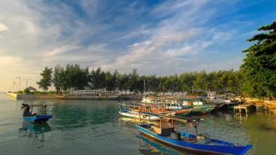 Ilustrasi pulau kecil di Indonesia