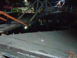 Tak Sesuai Anggaran Jembatan Kanal Pampang Makasar Ambruk Uang Rp 771 Juta Melayang