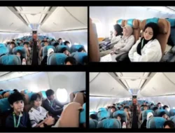Medsos Digegerkan Siswa SMP Islam Study Tour Sewa Pesawat Garuda