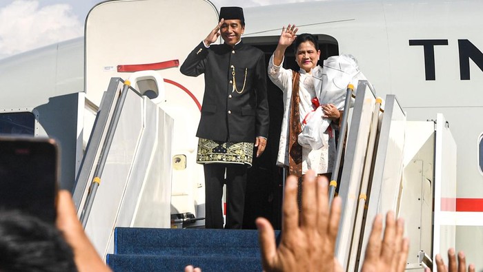 Presiden ke-7 Joko Widodo pulang ke Solo