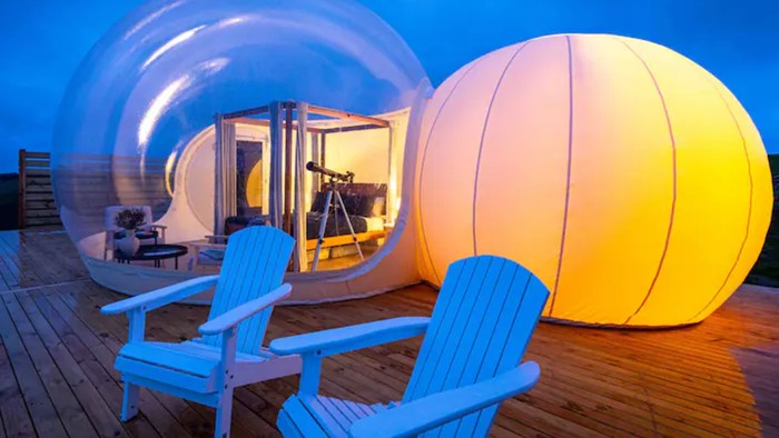 Penginapan bubble di Australia yang diduga dicuri untuk membuat penginapan palsu di Yorkshire Utara