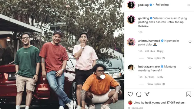 gading martin dan sahabatnya(liputan6.com)
