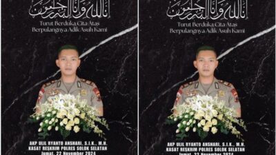 Kepala Satuan Reskrim (Kasat Reskrim) Polres Solok Selatan Akp Ulil Ryanto Anshari tewas ditembak Kabag Ops Polres Solok Selatan, AKP Dadang Iskandar Artikel ini telah tayang di TribunSumsel.com dengan judul Kasat Reskrim Polres Solok Selatan Akp Ulil Ryanto Tewas Ditembak Kabag Ops AKP Dadang Iskandar, https://sumsel.tribunnews.com/2024/11/22/kasat-reskrim-polres-solok-selatan-akp-ulil-ryanto-tewas-ditembak-kabag-ops-akp-dadang-iskandar.