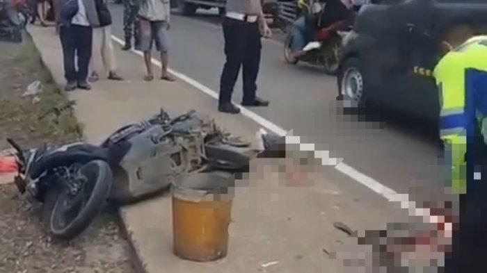 Kecelakaan Maut Motor vs Mobil Truk CPO di Bagan Pete Kota Jambi