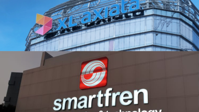 Ilustrasi XL Axiata dan Smartfren.
