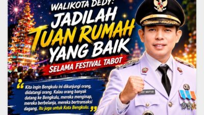 Walikota Dedy Ajak Warga Jadi Tuan Rumah Ramah di Festival Tabot