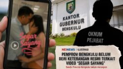 Soal Video “Segar Sayang”, Pemprov Bengkulu Masih Bungkam